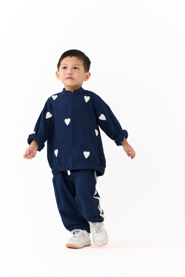 EMB. BOMBER JACKET CO-ORD