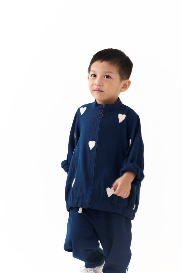 EMB. BOMBER JACKET CO-ORD