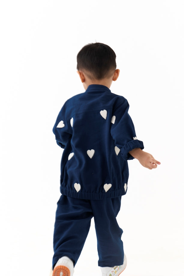 EMB. BOMBER JACKET CO-ORD