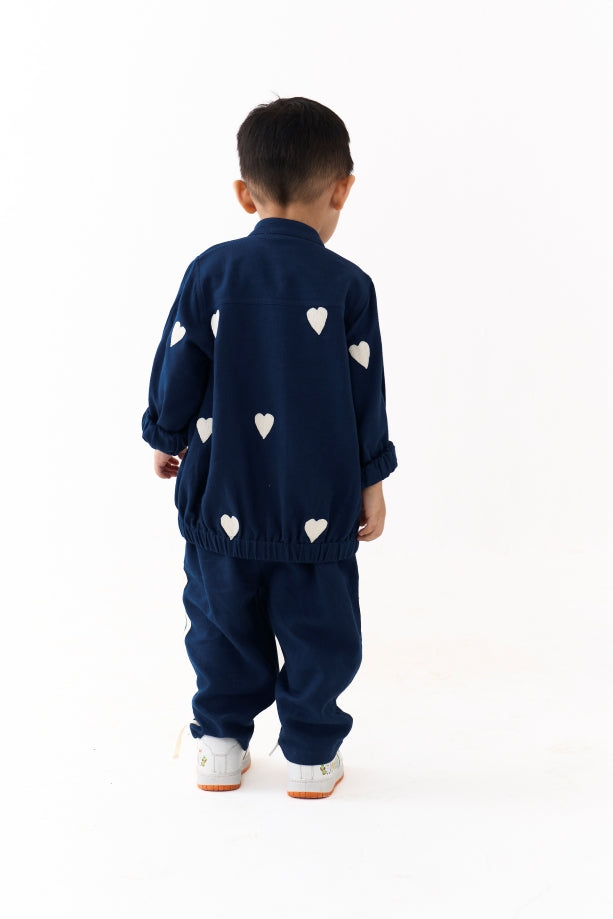 EMB. BOMBER JACKET CO-ORD