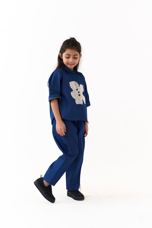 EMB. FLORAL SHIRT CO-ORD