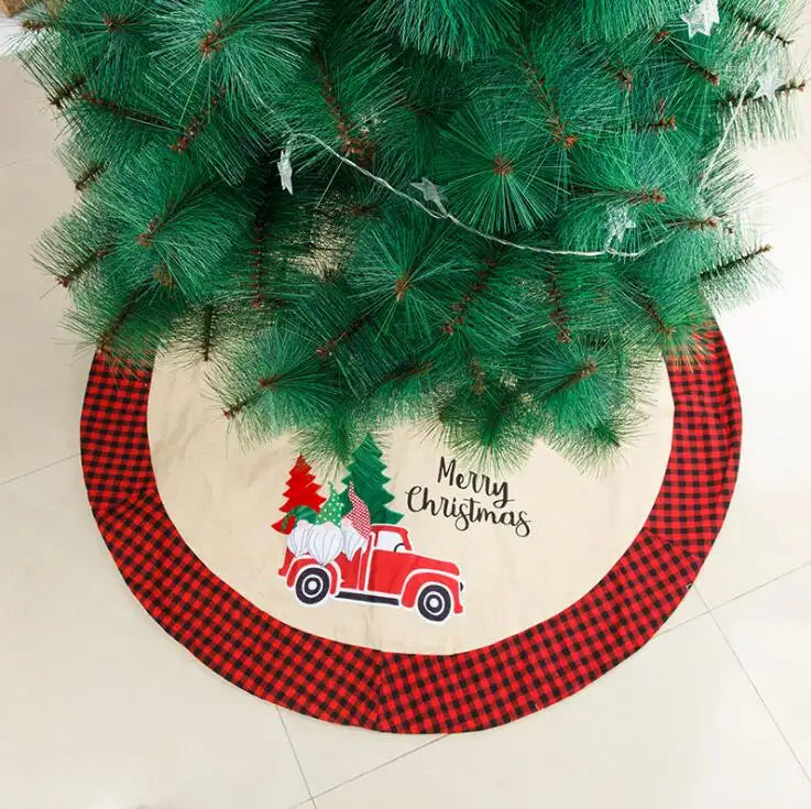 42" Tree Skirt - Santa's Joyride