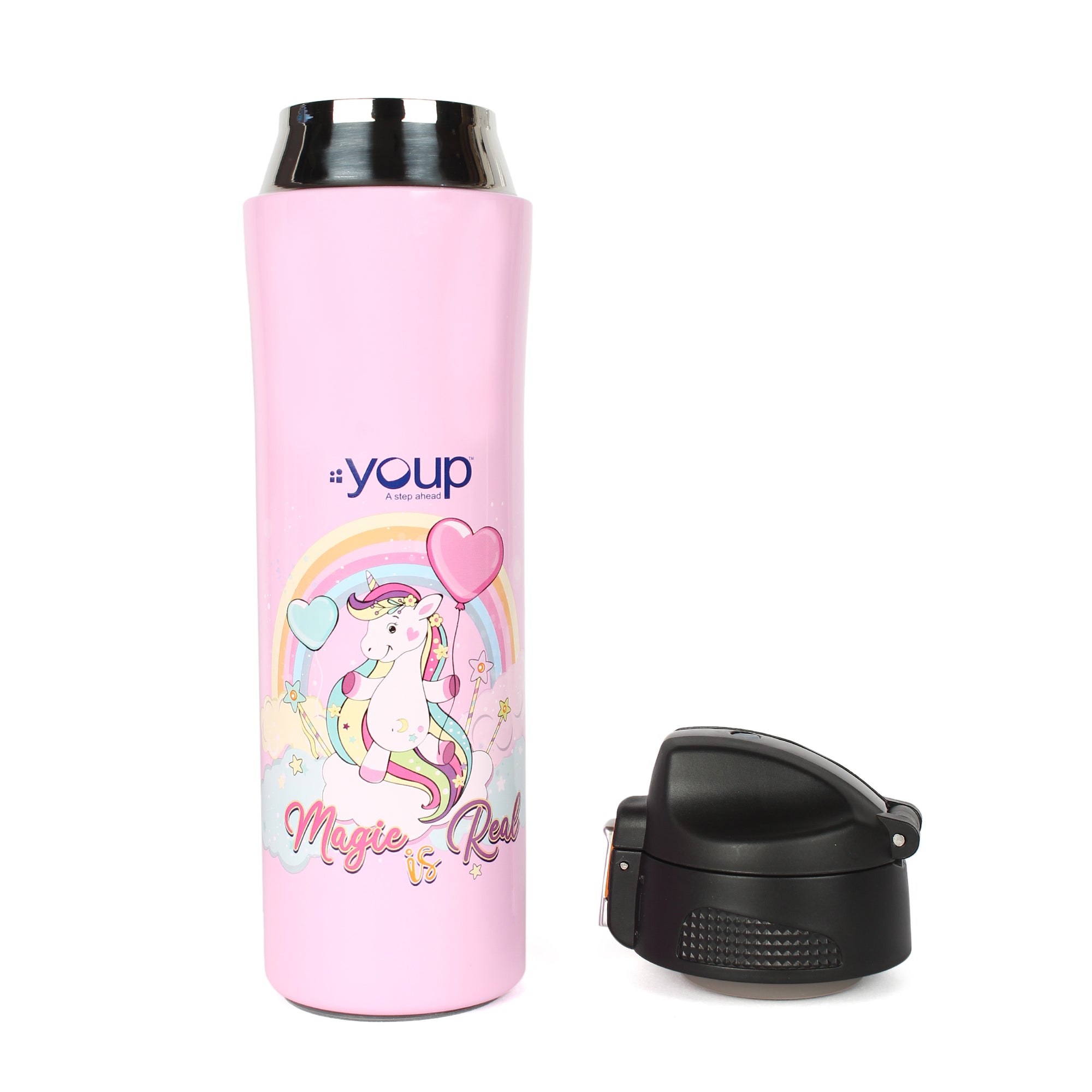 Stainless Steel Kids Insulated Unicorn Sipper Bottle Rolex-500 Ml
