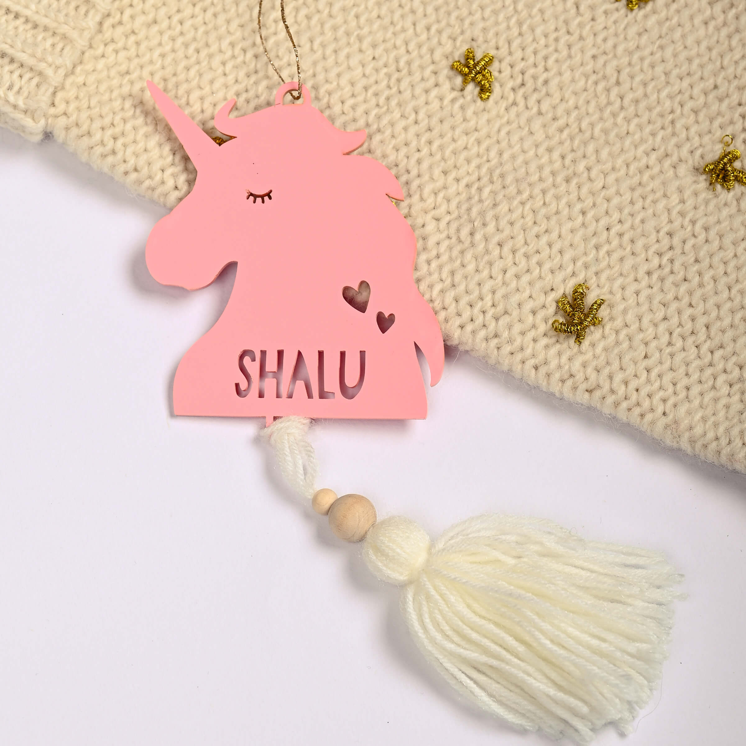 Tassel Ornament - Unicorn