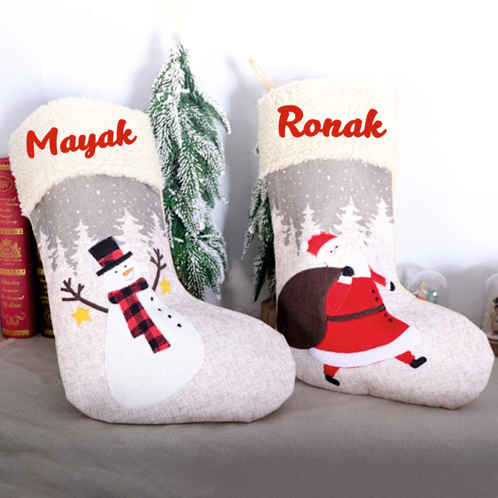 Frosty Forest Stocking - Snowman