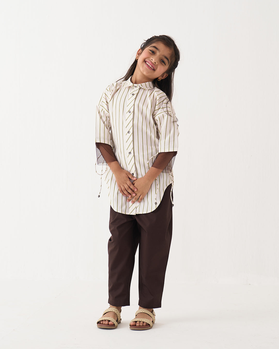SIDE DRAWSTRING SHIRT CO-ORD