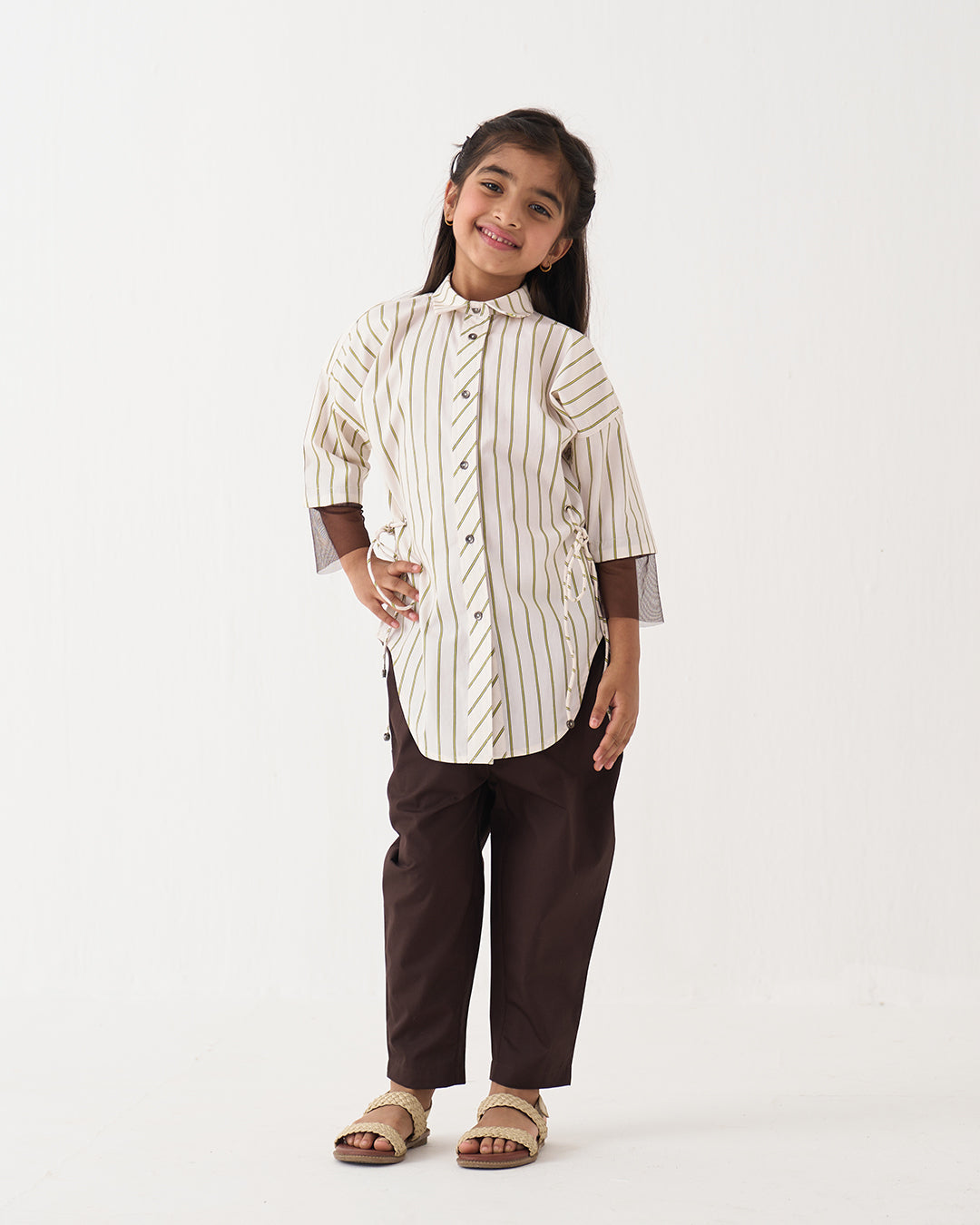 SIDE DRAWSTRING SHIRT CO-ORD