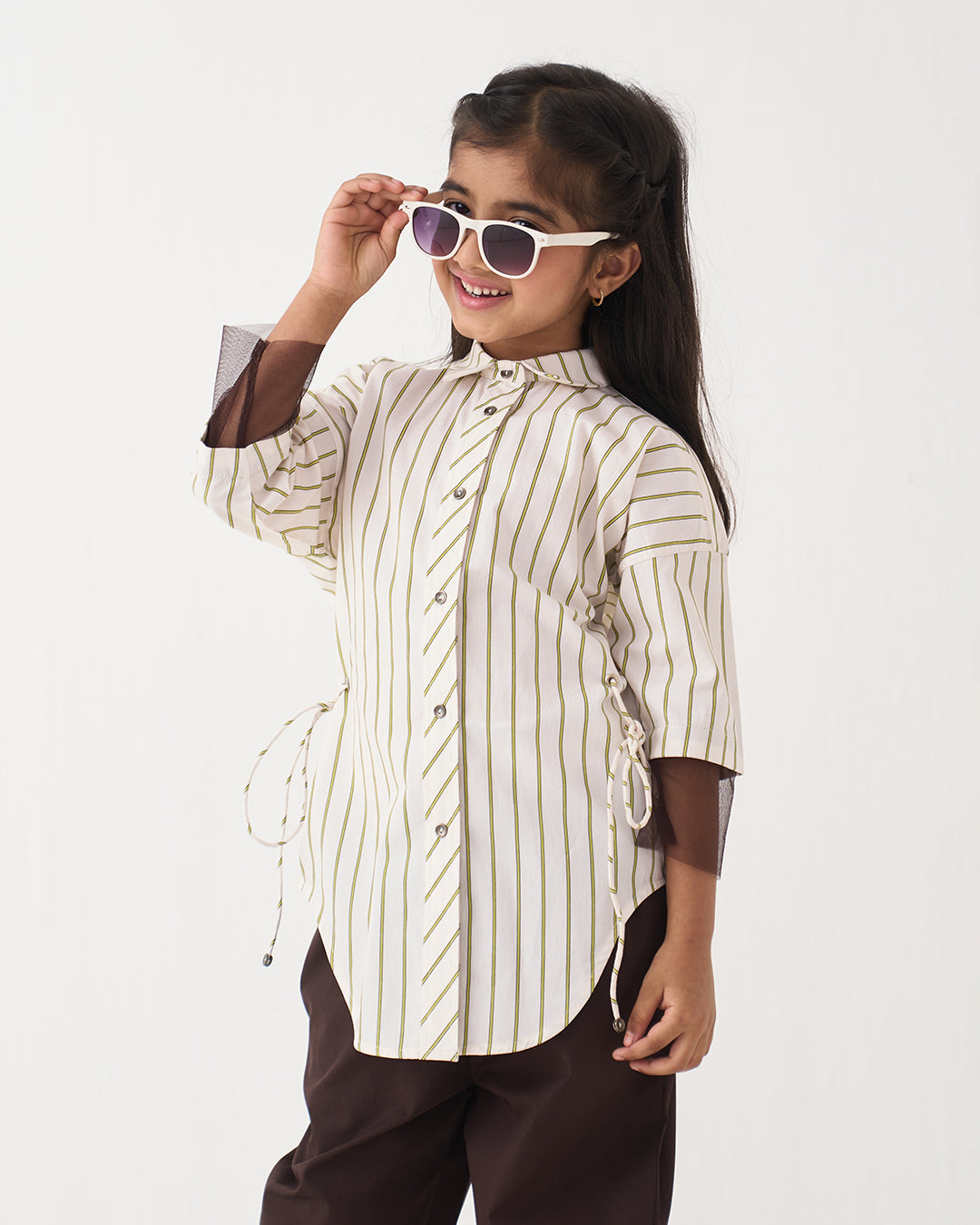 SIDE DRAWSTRING SHIRT CO-ORD