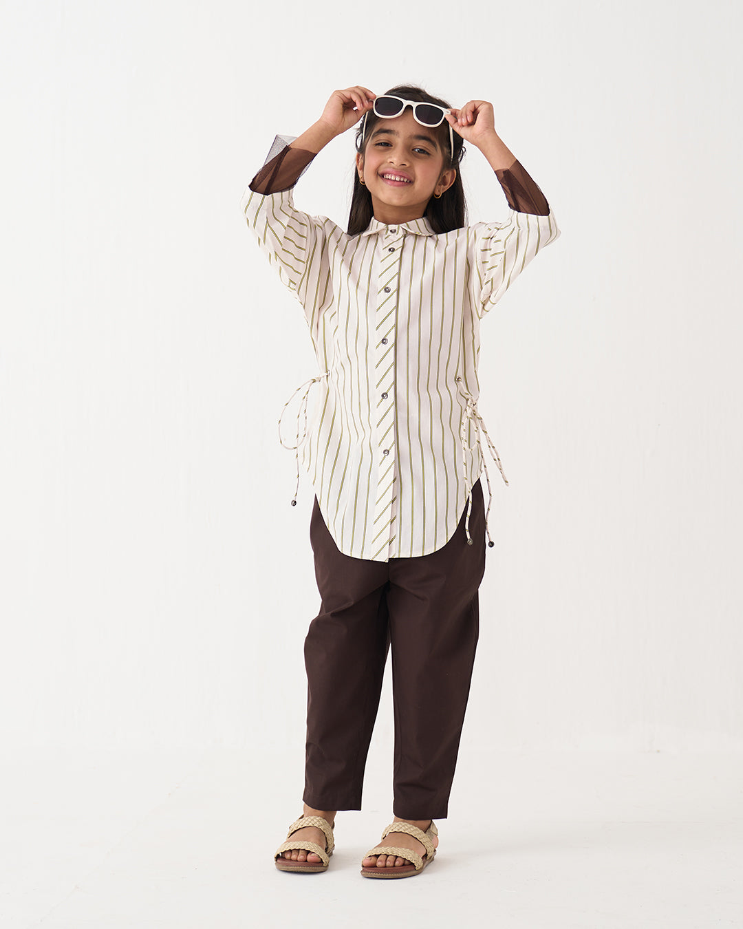 SIDE DRAWSTRING SHIRT CO-ORD