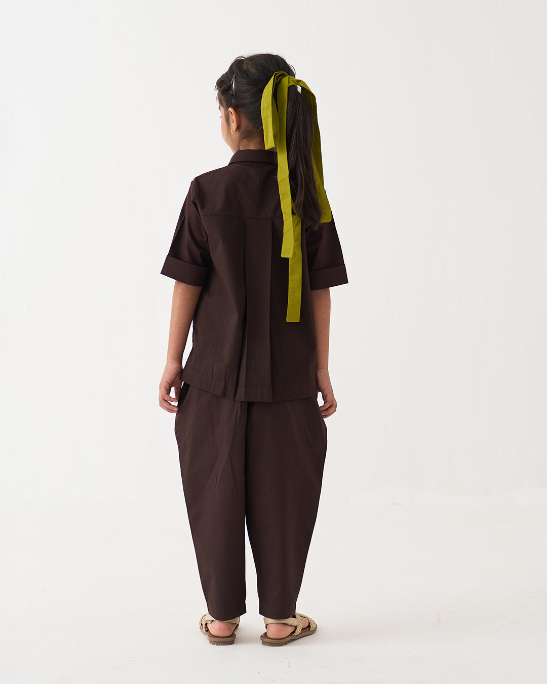 EMB. FLORAL SHIRT CO-ORD SET OF 2