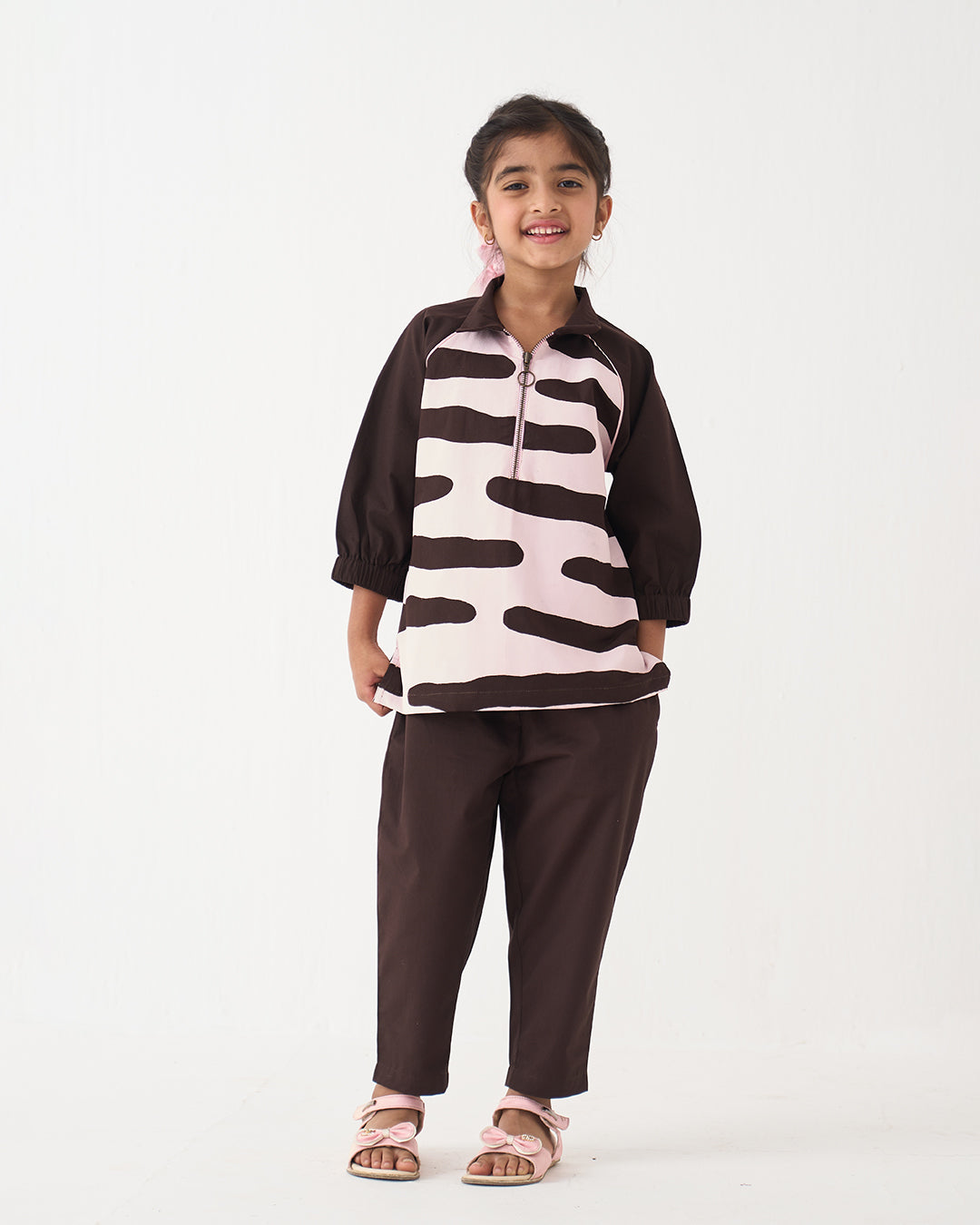 ABSTRACT APPLIQUE TOP CO-ORD SET OF 2