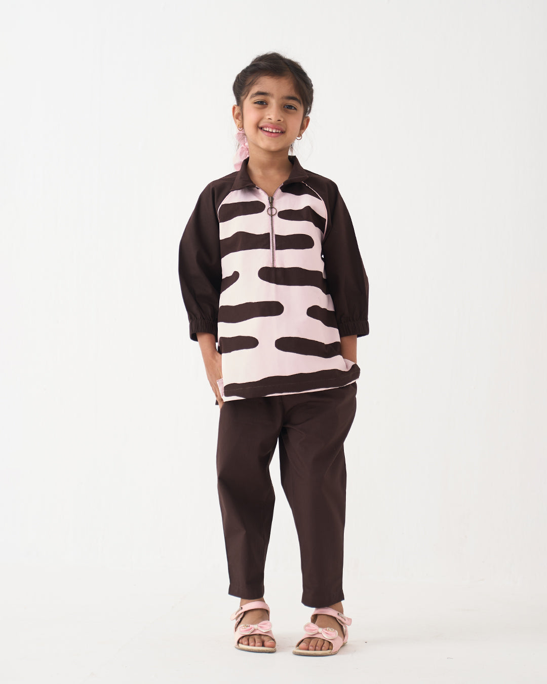 ABSTRACT APPLIQUE TOP CO-ORD SET OF 2