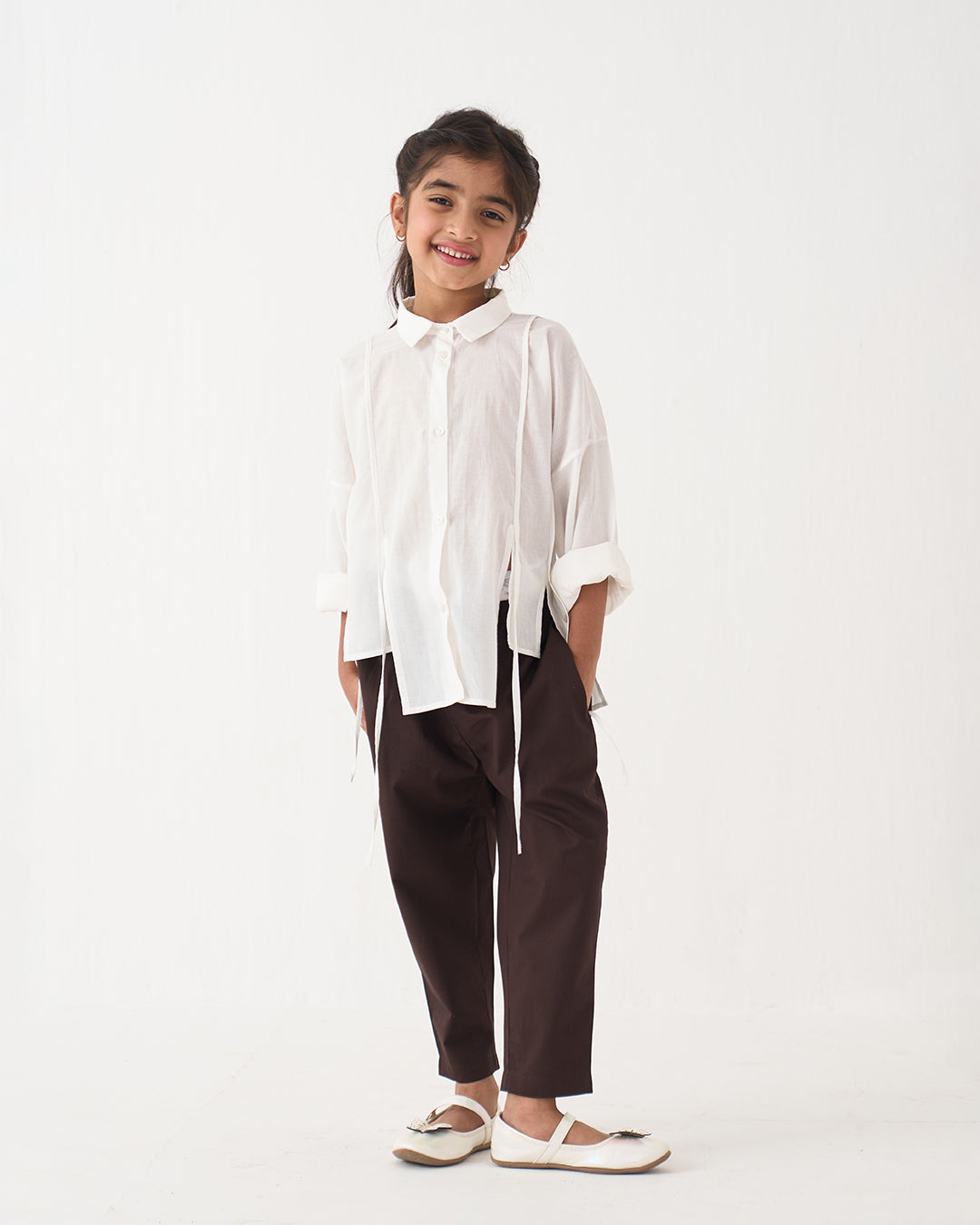 PANELLED SHIRT CO-ORD SET OF 2