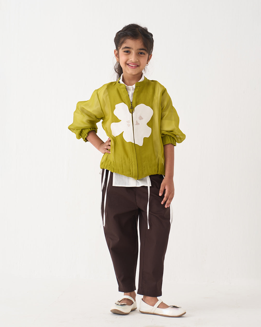 EMB. APPLIQUE BOMBER CO-ORD SET OF 3