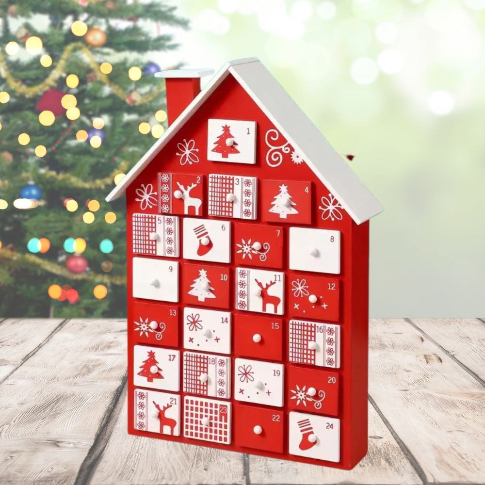 Wooden Advent Calender - Crimson Cottage
