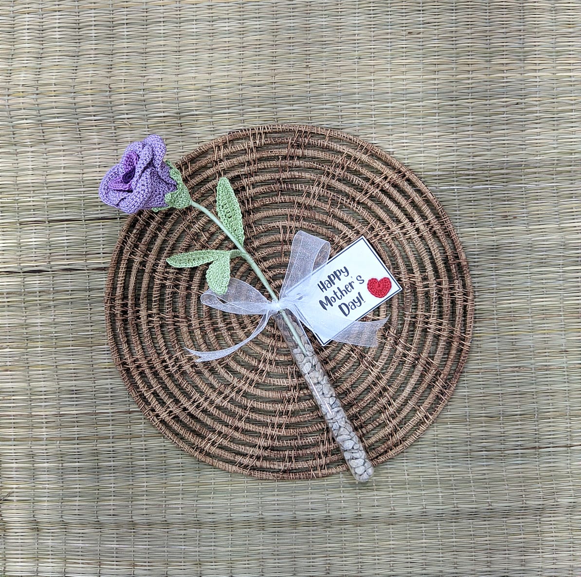 Artisan Crocheted Roses : Transform Your Space With Shaded Elegance - Purple Shade Happy Threads