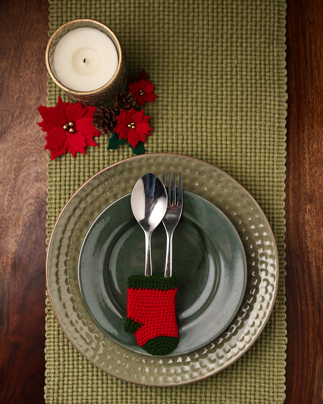 Christmas Cutlery Stocking Holder