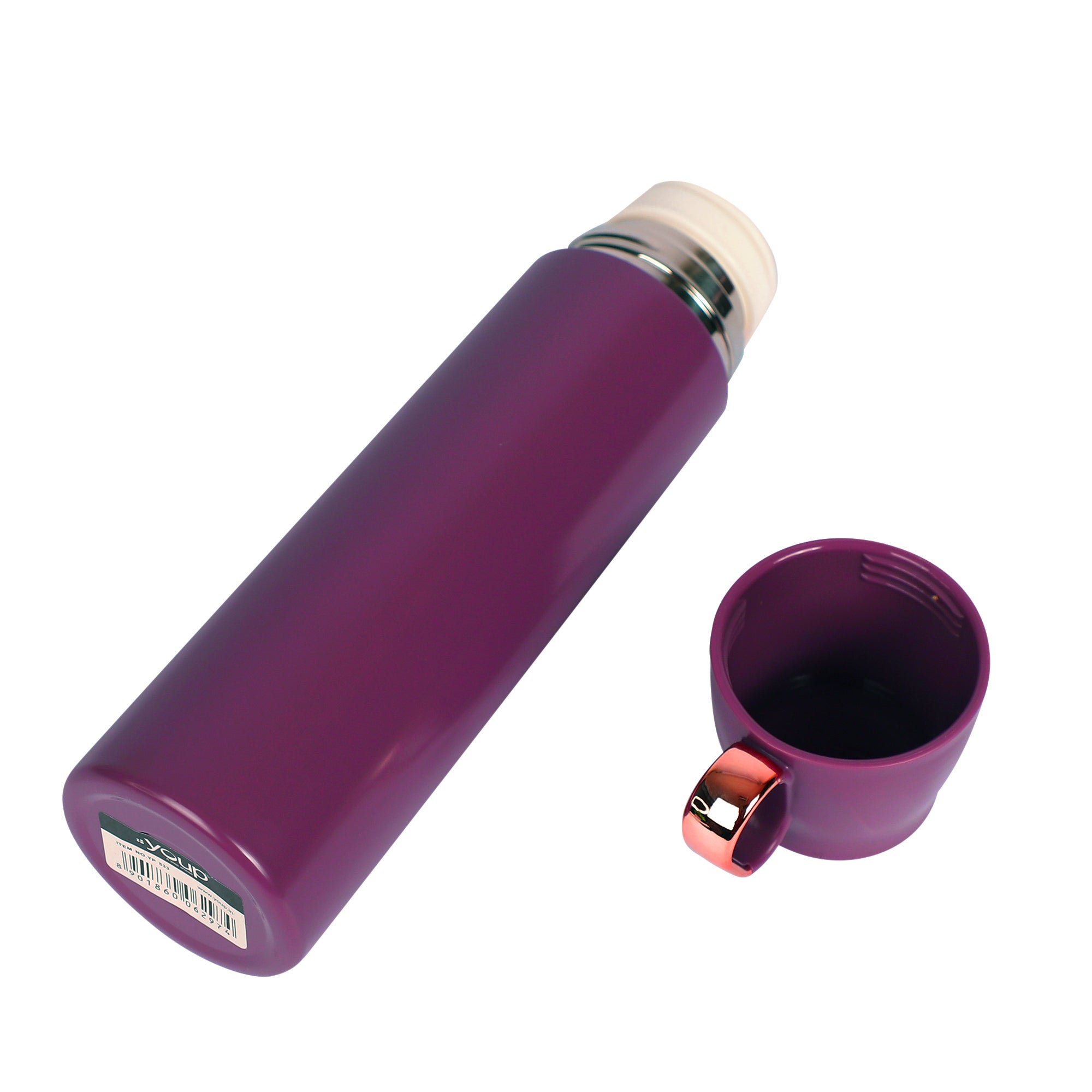 Thermosteel Insulated Water Bottle With Handle Containing Cup Cap Rover - 500 Ml