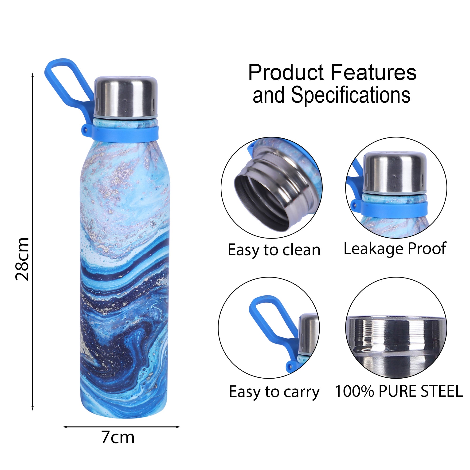 Stainless Steel Water Bottle -1000 Ml