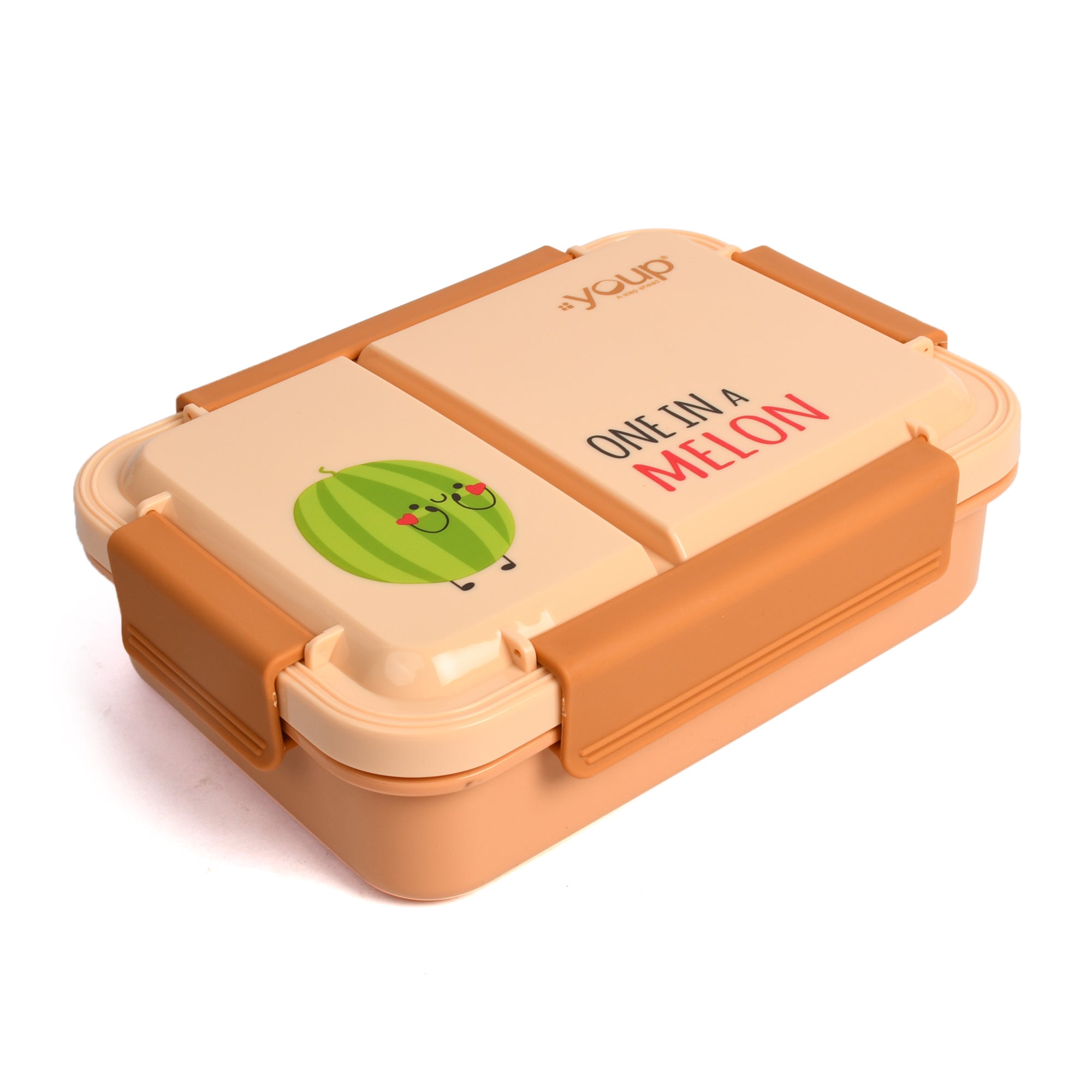 Stainless Steel Kids Bento Lunch Box With 2 Compartments Donut -750 Ml