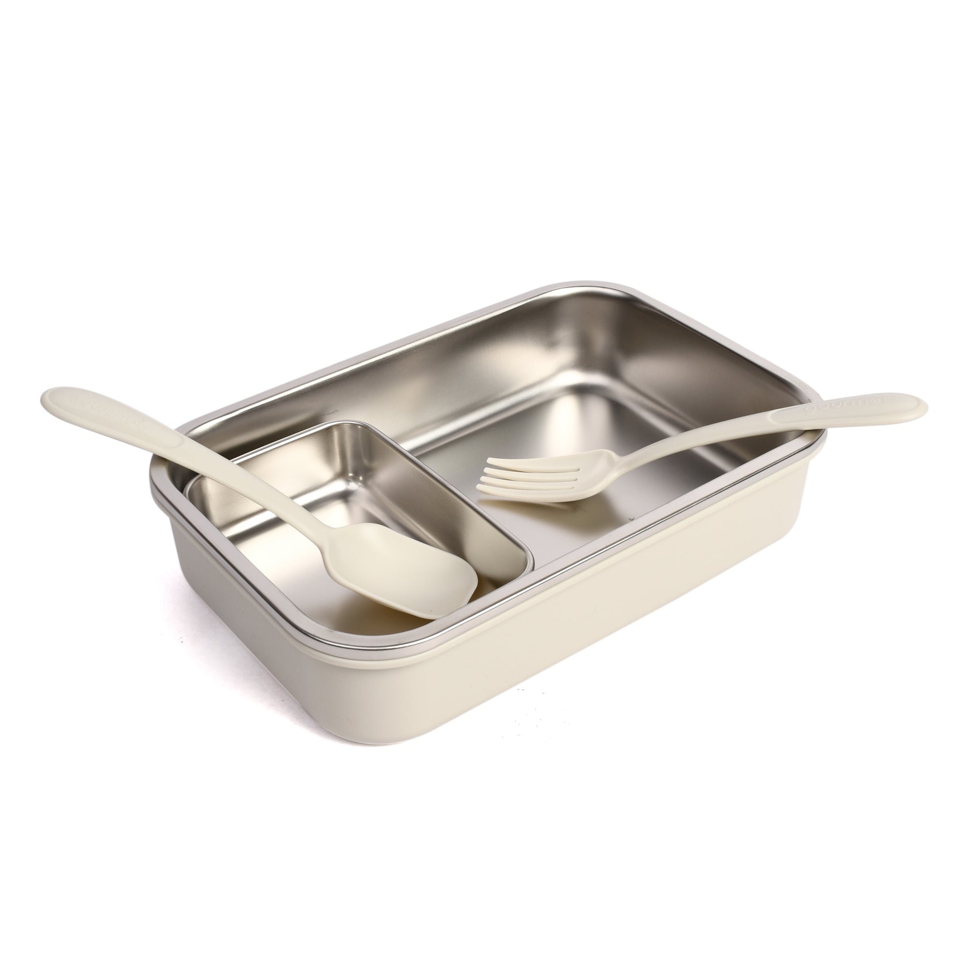 Stainless Steel Insulated Lunch Box With Fork, Spoon And Small Container Rolex-850 Ml