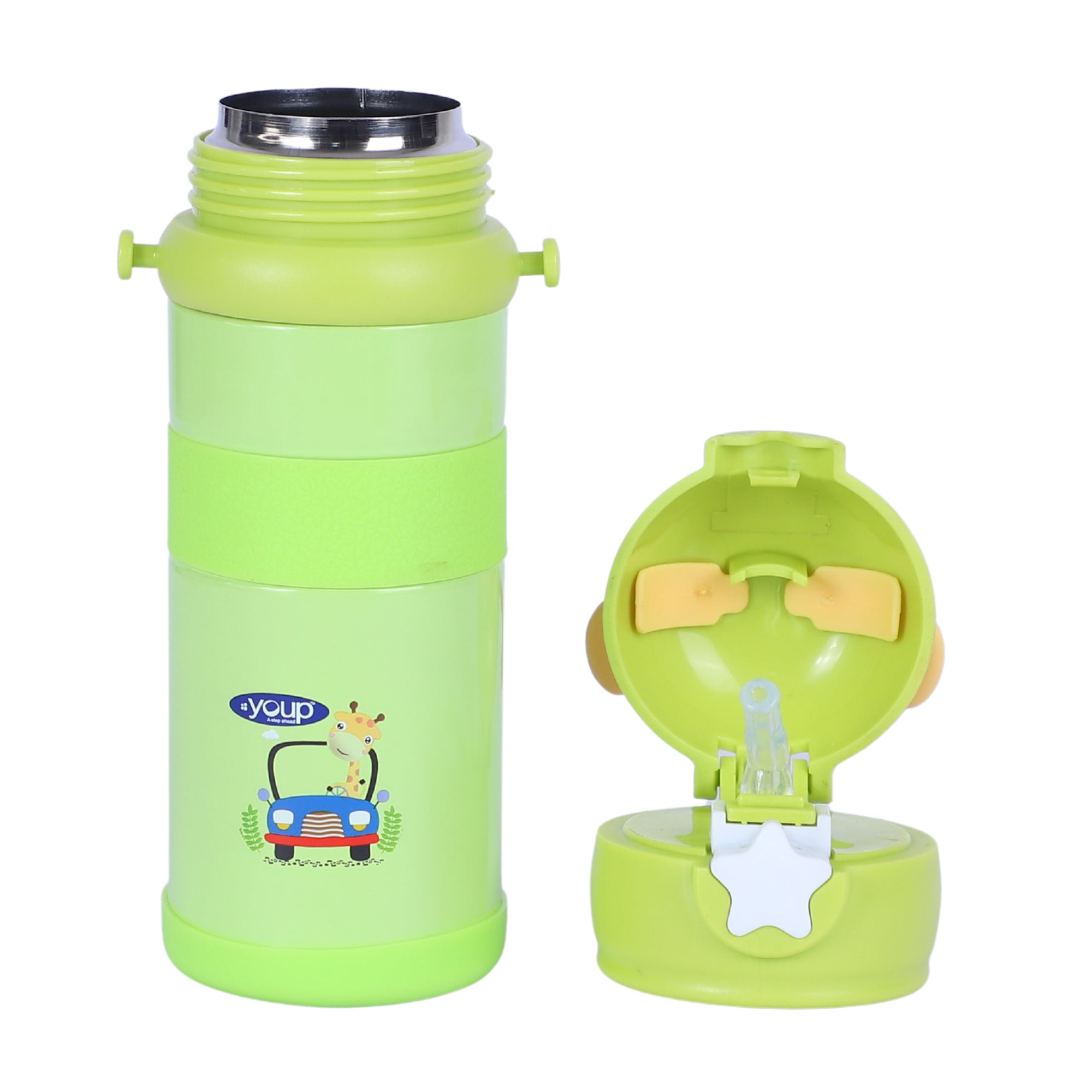 Stainless Steel Kids Sipper Bottle With Strap Joy -600 Ml