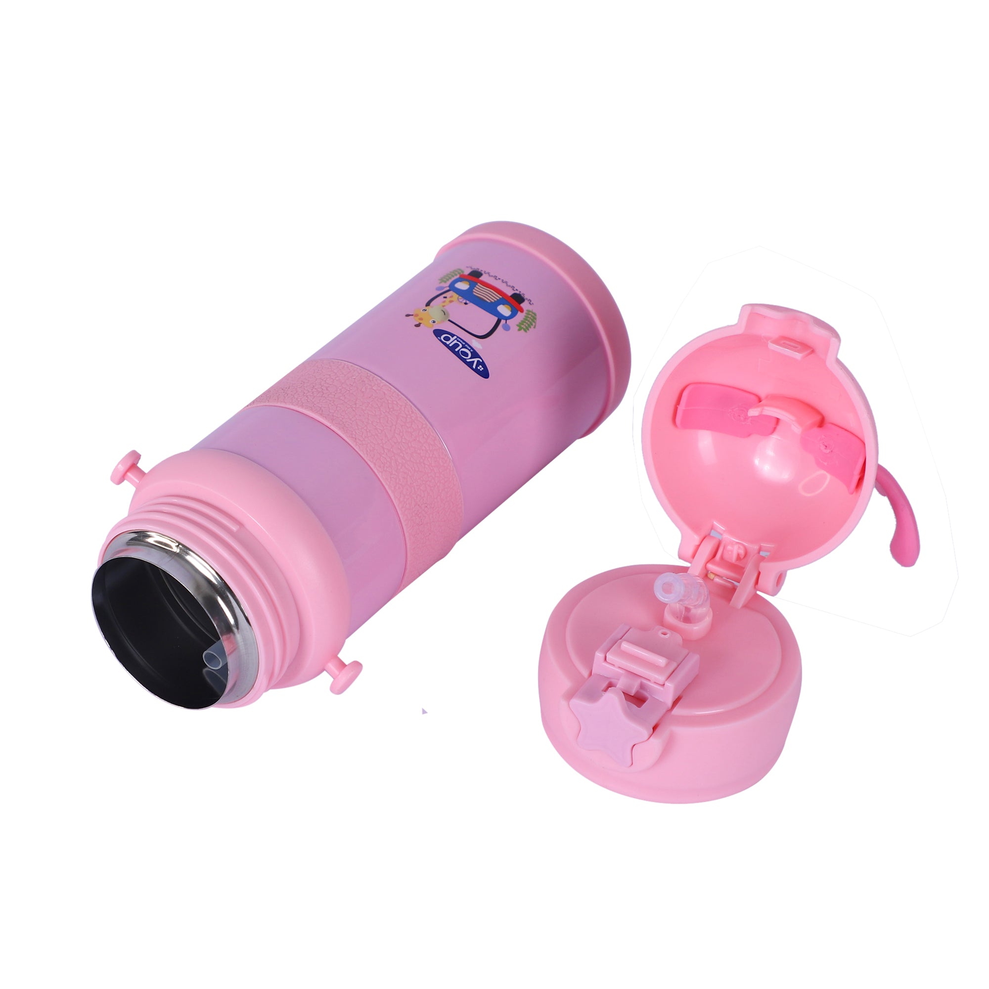Stainless Steel Kids Sipper Bottle With Strap Joy -600 Ml