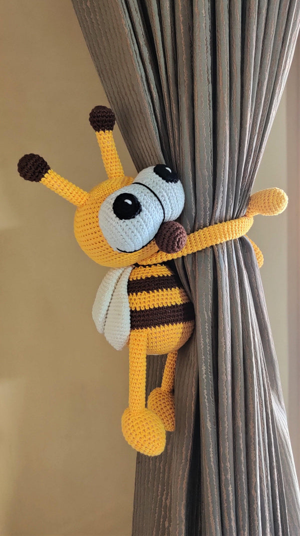 Animal - Honeybee Curtain Tie/ Crochet Toy - Totdot