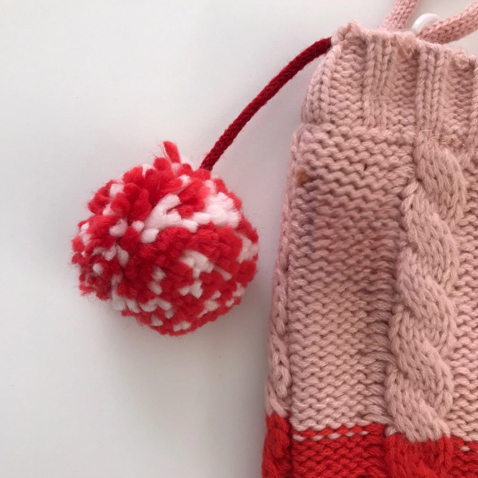 Candy Stripe Knit Stocking