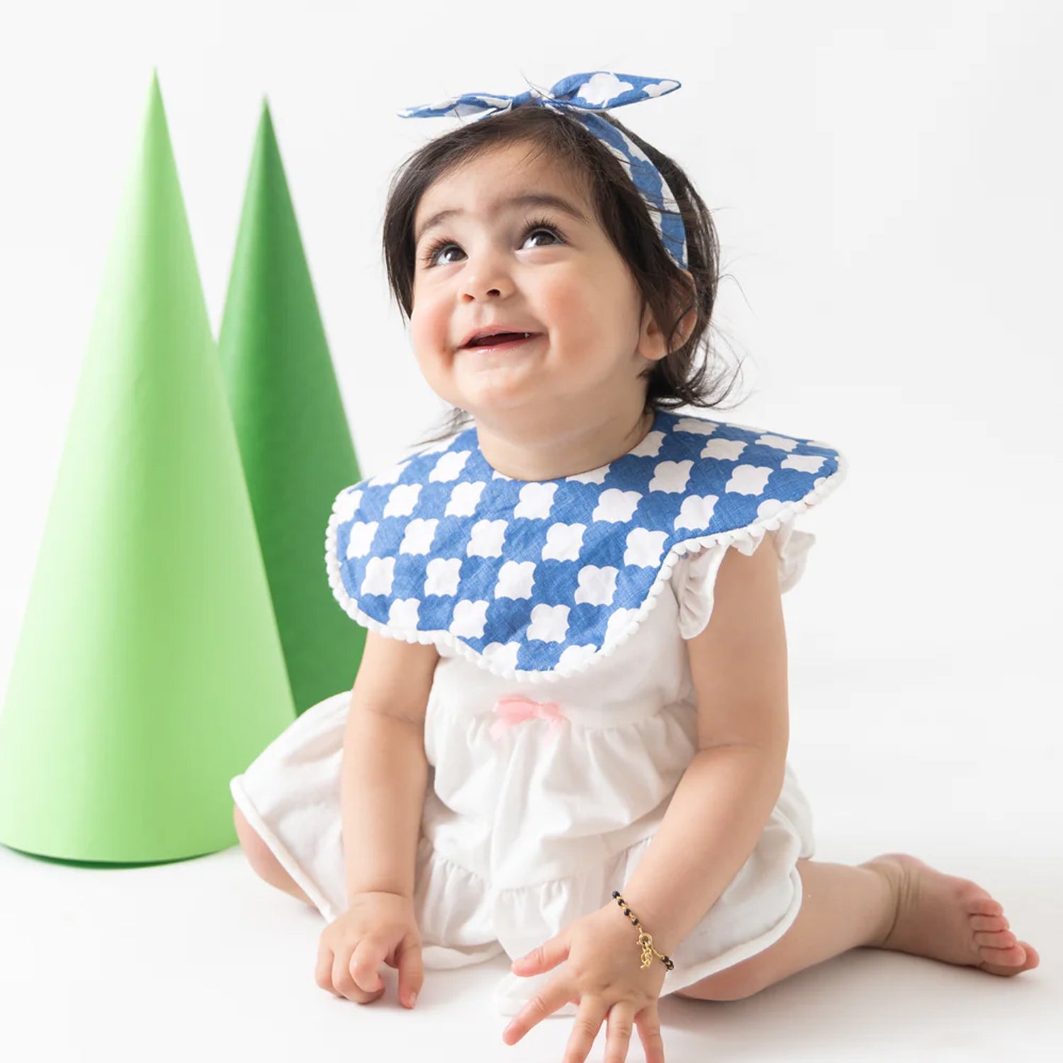 Seas The Day Bib + Bow Set
