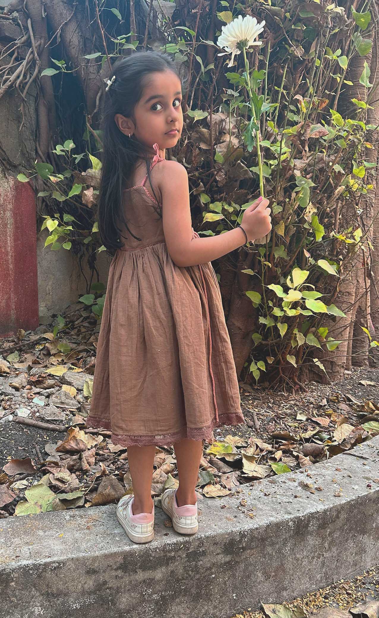 Reversible wrap Dress | Blush Pink - Mud - Totdot