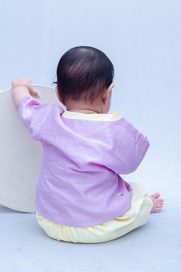 Chanderi Infant Angrakha Bloomer Set - Totdot
