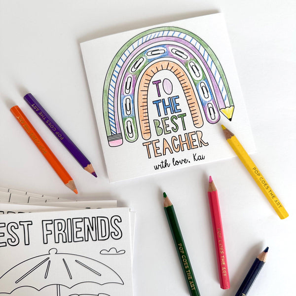 Colour-In Greeting Cards - Totdot