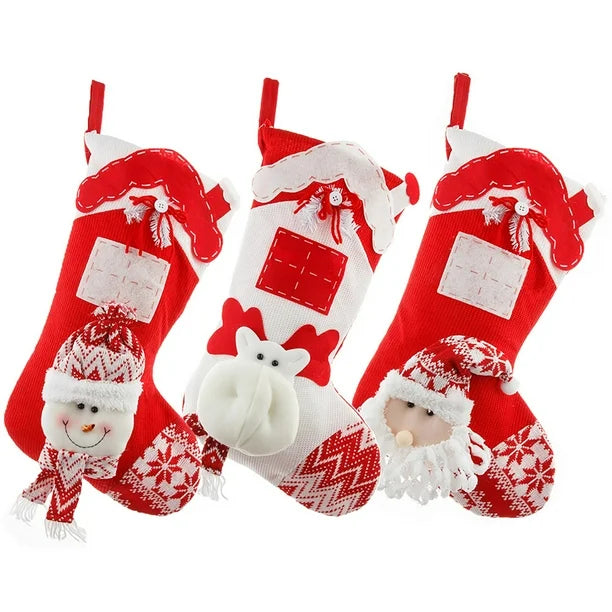 Nordic Knit Stocking - Santa
