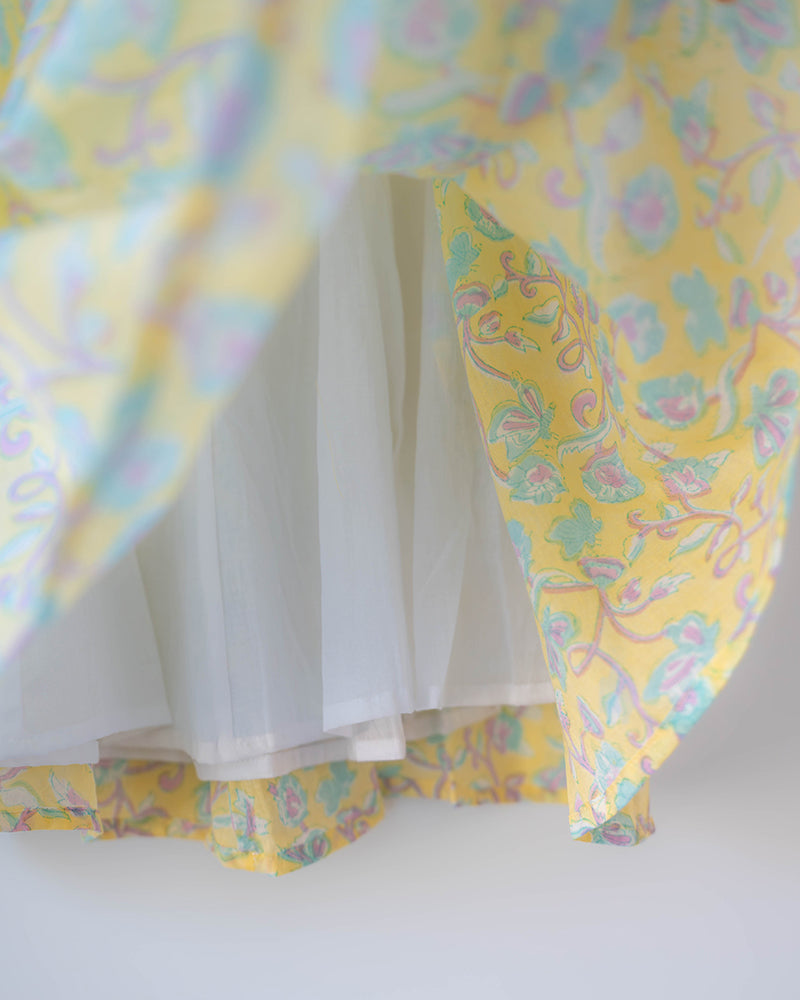 Kin dress in lemon butterfly - Totdot
