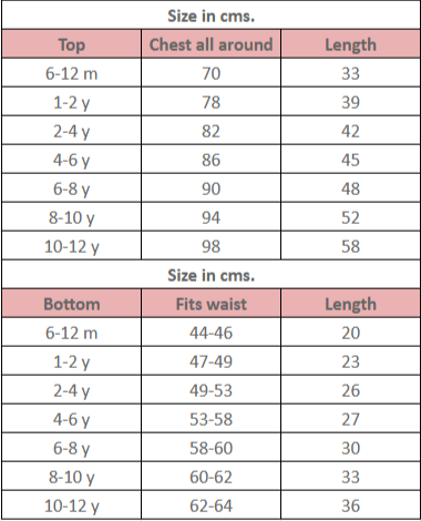 Shared Secrets co-ord in lilac rhombus - Size Chart