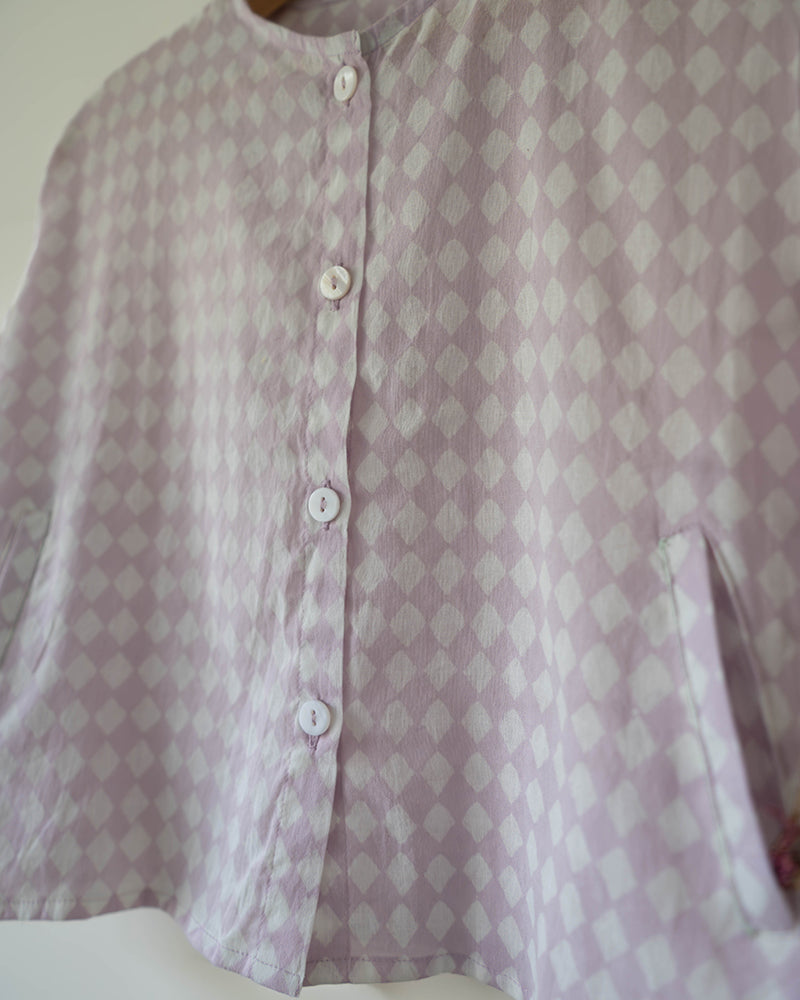 Shared Secrets co-ord in lilac rhombus - Totdot