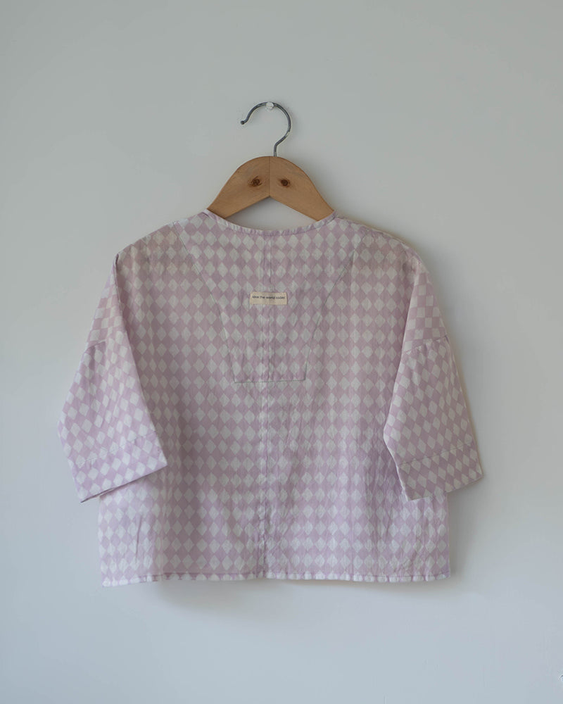 Shared Secrets co-ord in lilac rhombus - Totdot