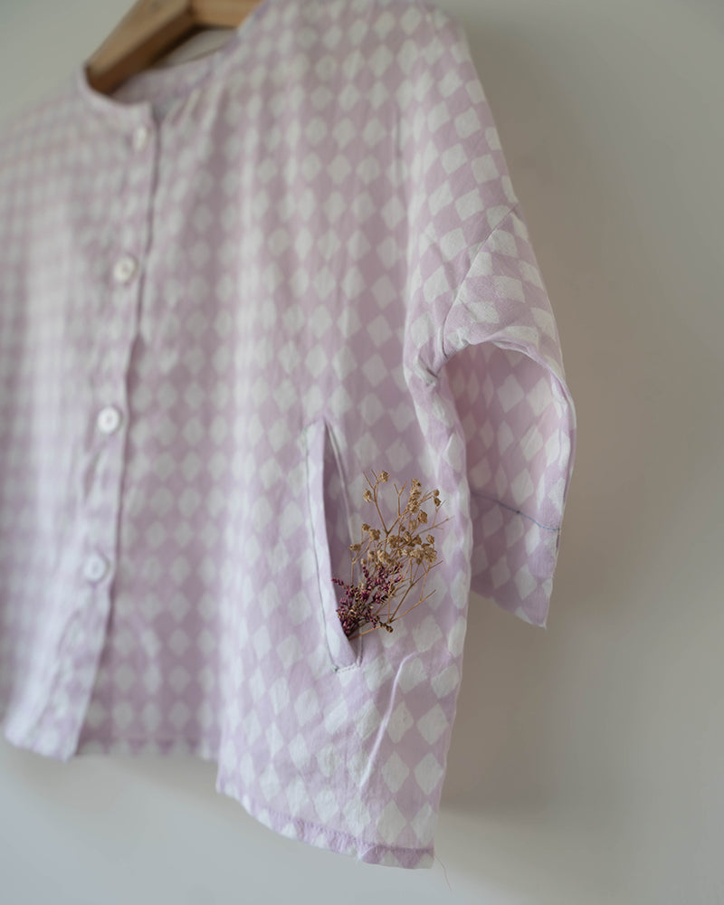 Shared Secrets co-ord in lilac rhombus - Totdot