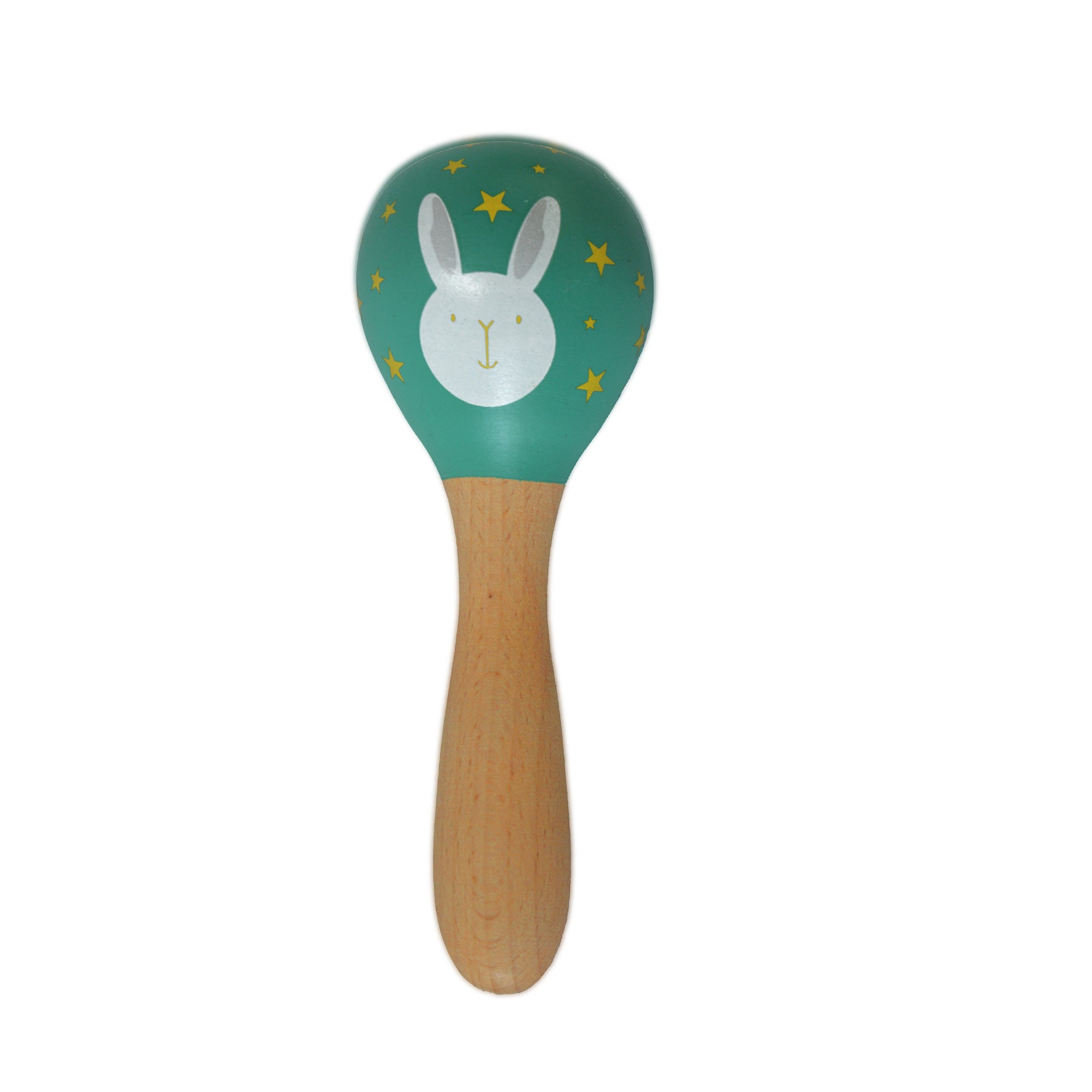 Wooden Non-Toxic Forest Maracas Pack of 1 - Baige