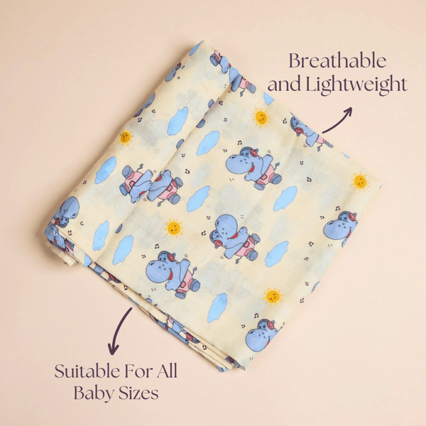 Hippo and the Sun - Swaddle - Totdot