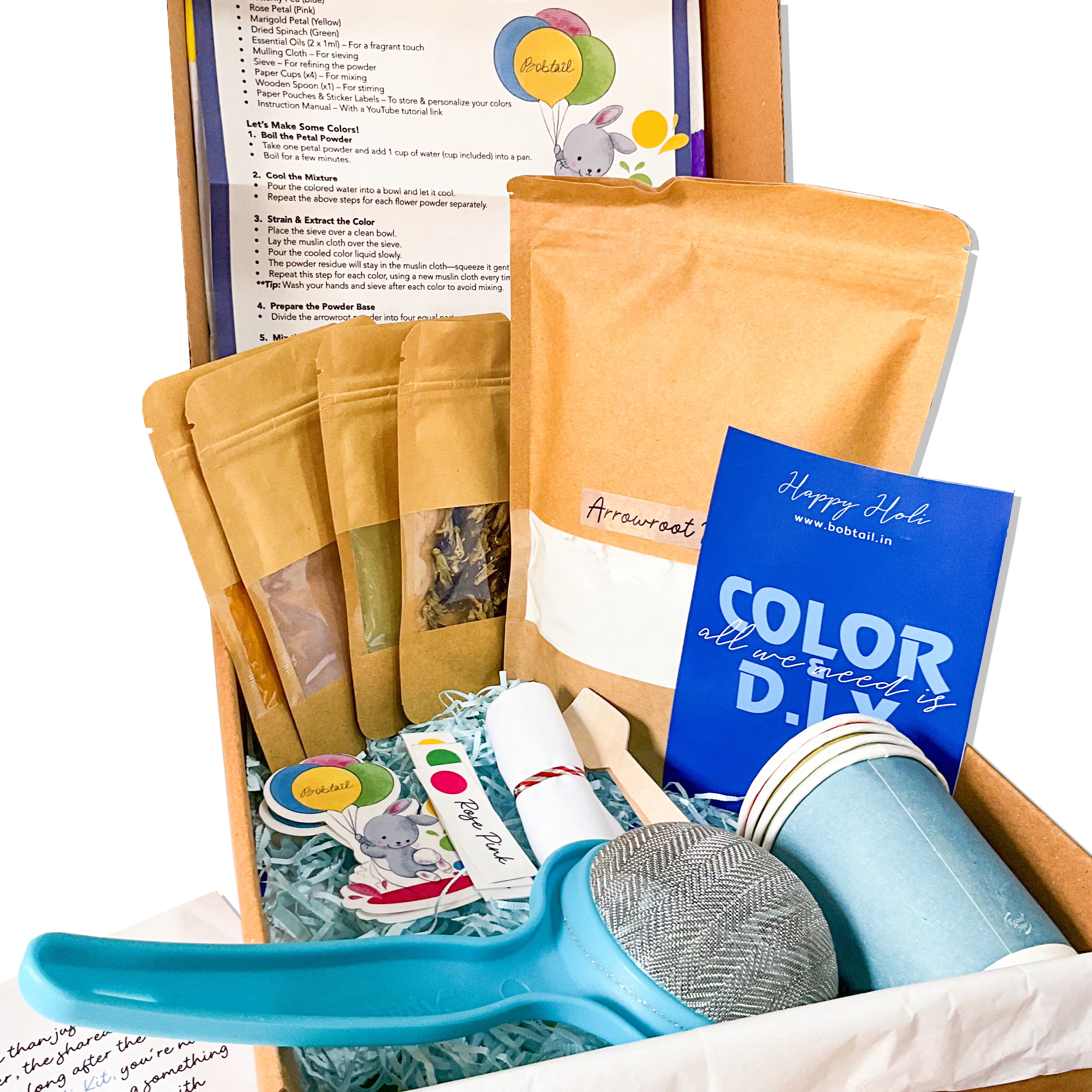 D.I.Y. "Petal Pop Holi Kit"- Make your own Floral Holi colors at home