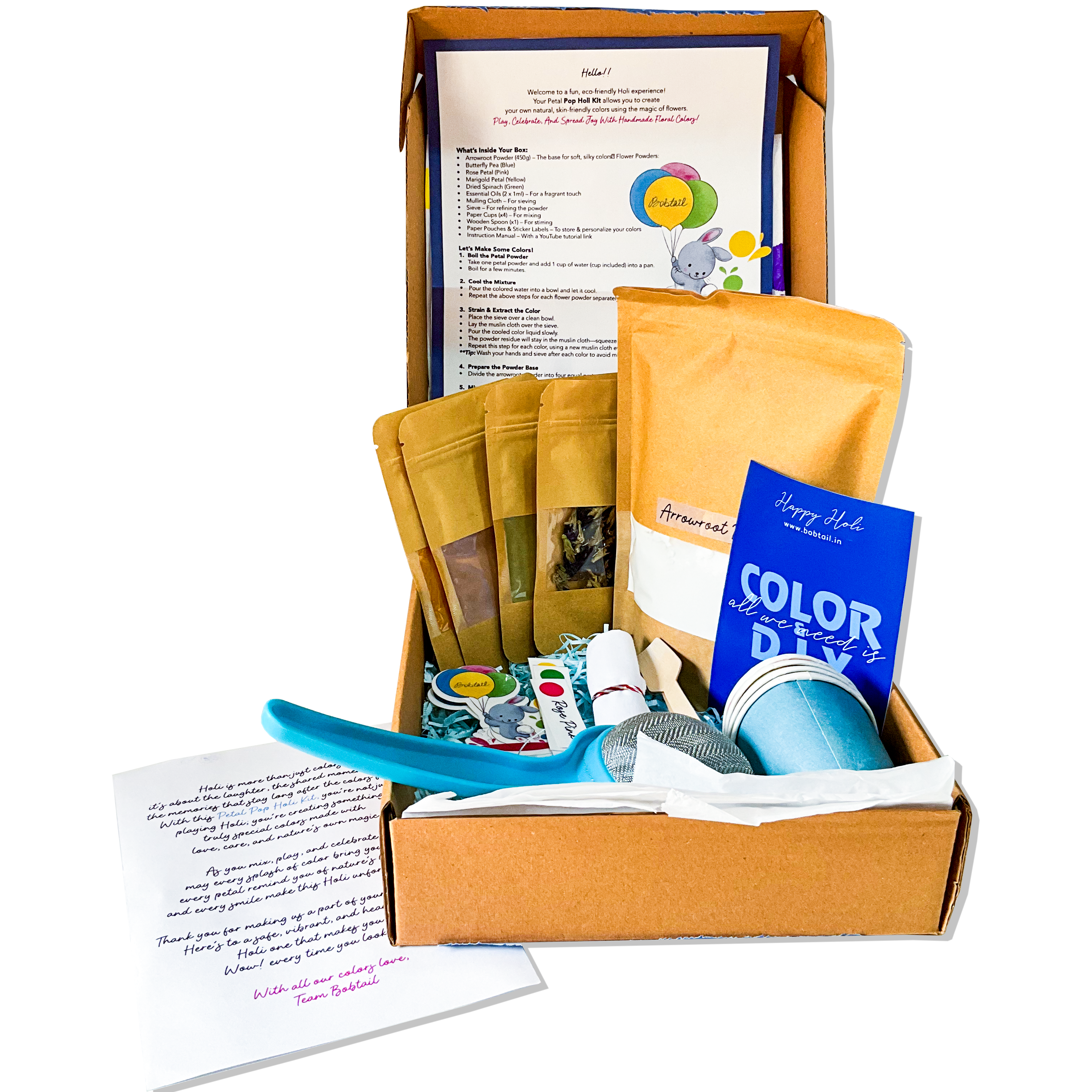 D.I.Y. "Petal Pop Holi Kit"- Make your own Floral Holi colors at home