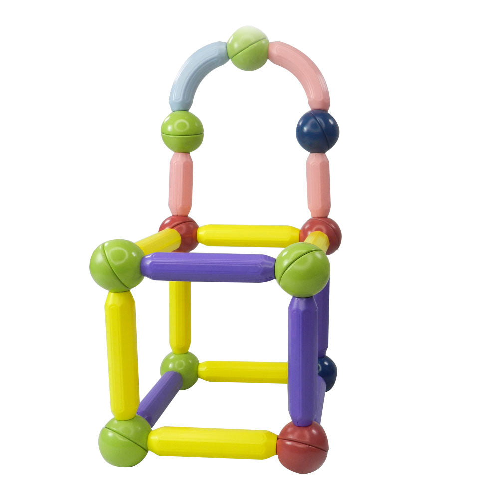 Magbox - Magnetic Toys | Set of 30 pcs | Magnetic Sticks & Balls Toy Set I Building Blocks I Children Educational Toy I Imagination and Creativity (1 Years +)