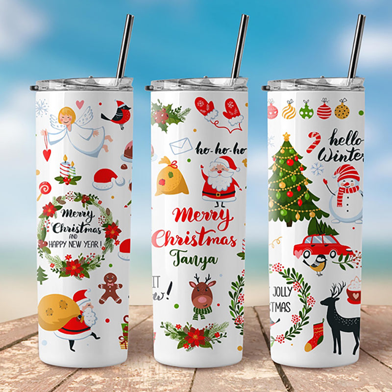 Christmas Skinny Tumblers