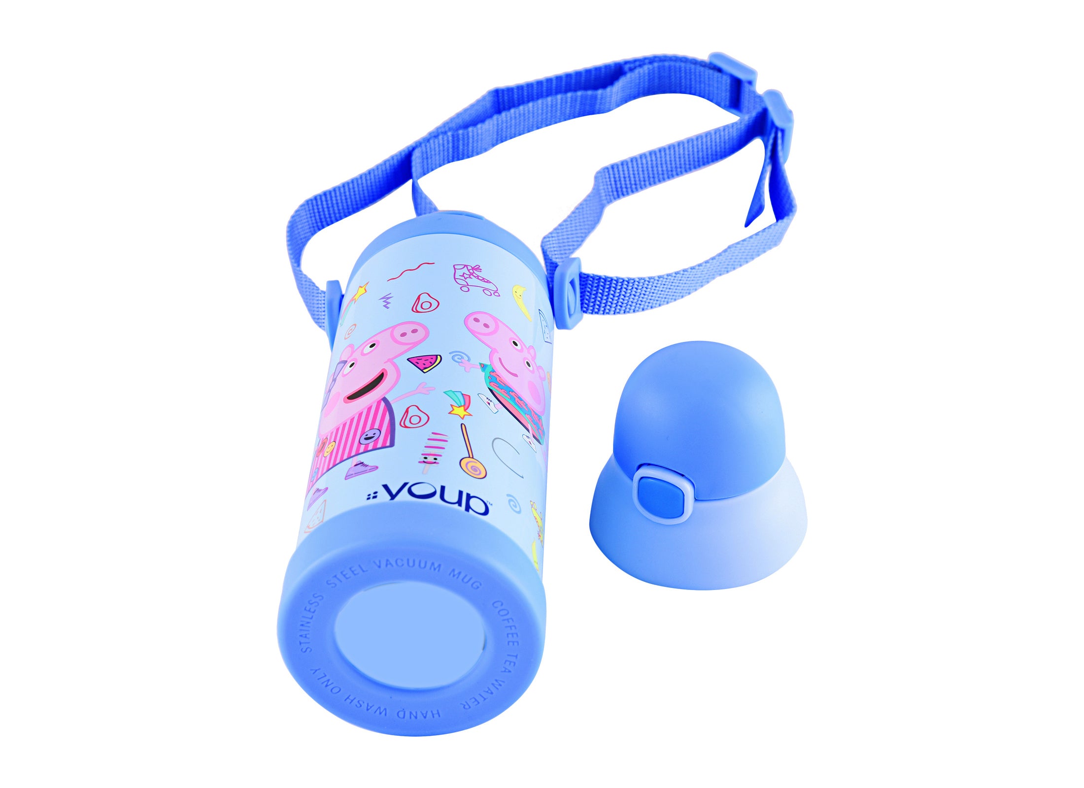 Stainless Steel Peppa Pig Kids Sipper Bottle Logan - 500 Ml