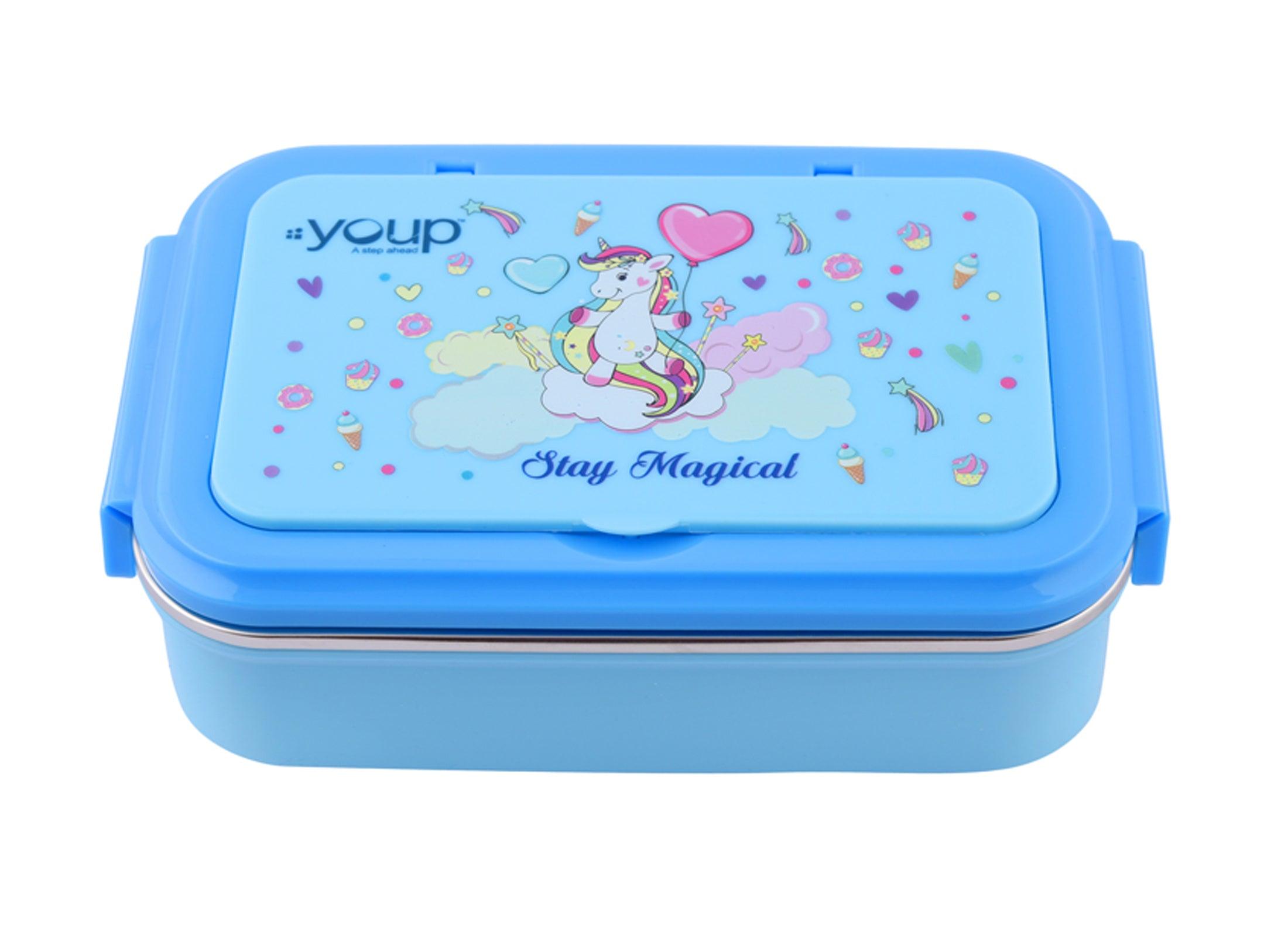 Sage Unicorn theme kids lunch box CRAZY - 850 ml Stainless steel - Totdot