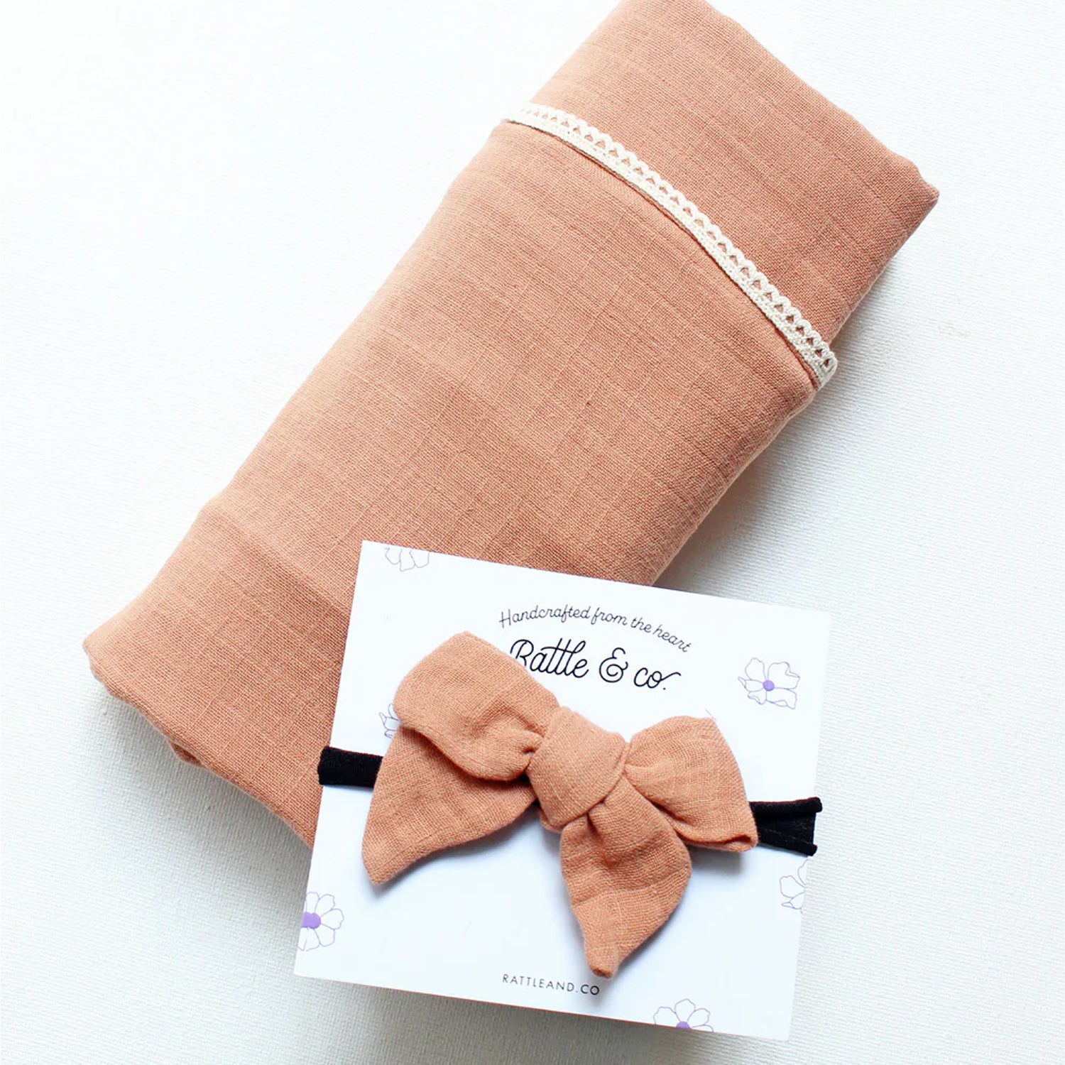 Beary Cute Swaddle + Bow