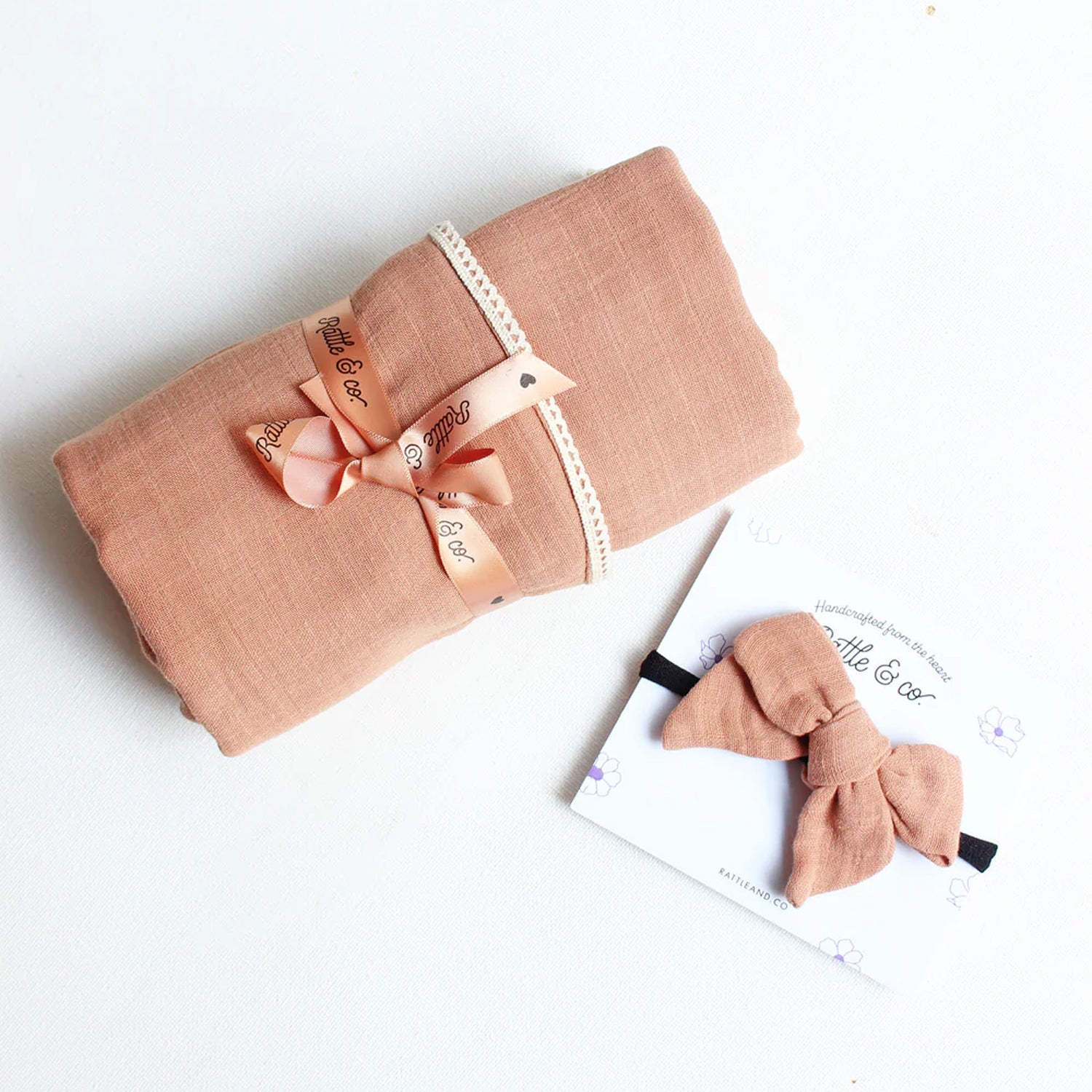 Beary Cute Swaddle + Bow