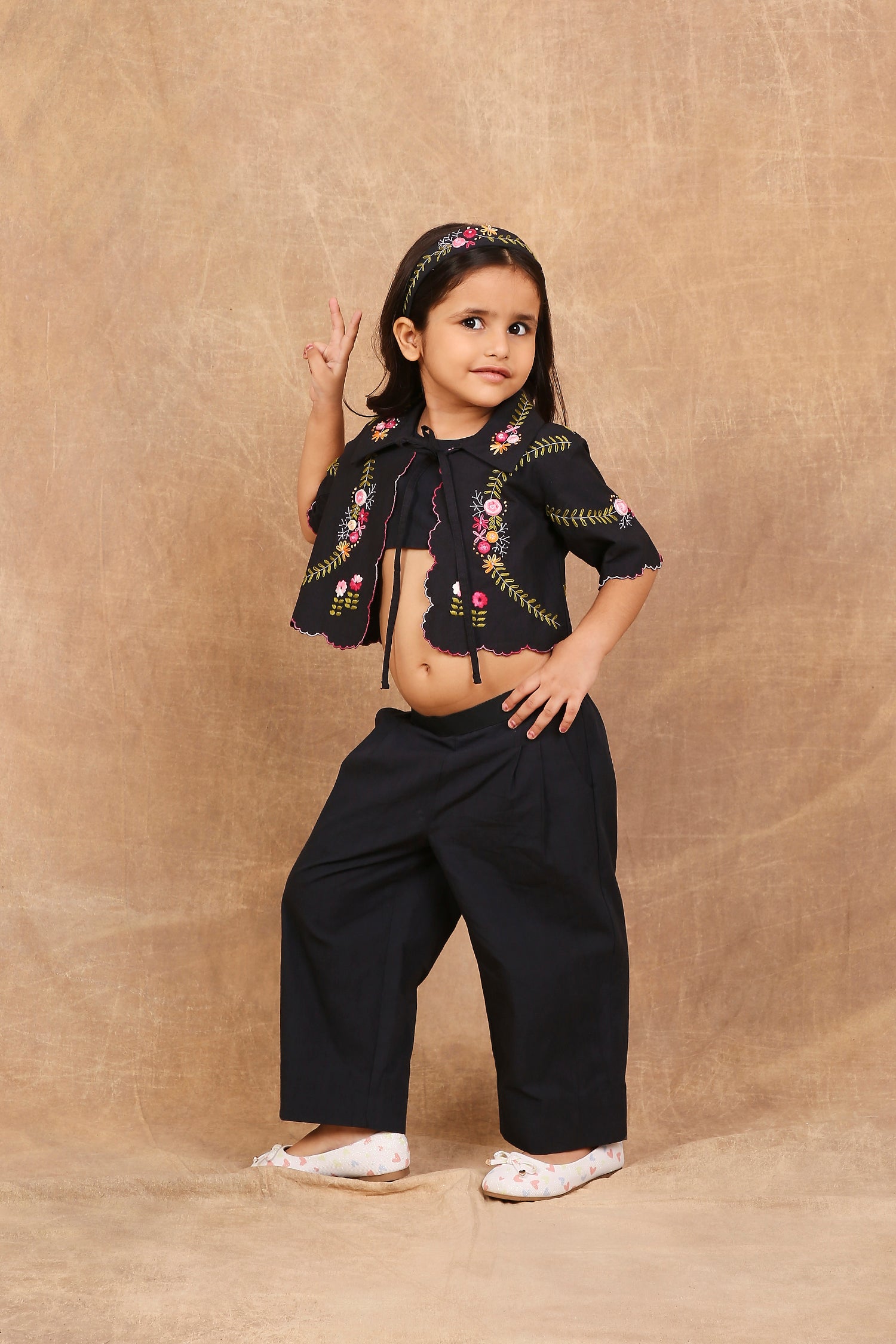 Rose aztec kids co ord set - Totdot